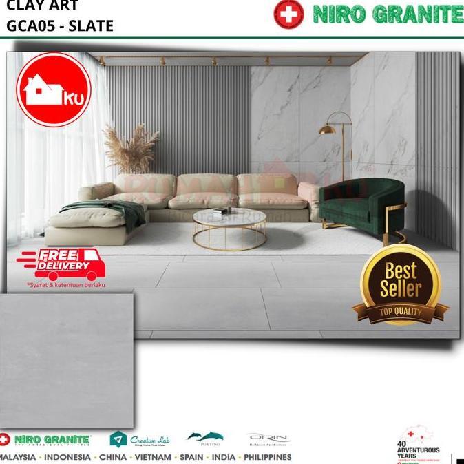 LANTAI GRANIT NIRO GCA05 ( clayart slate ) matt uk.60x120