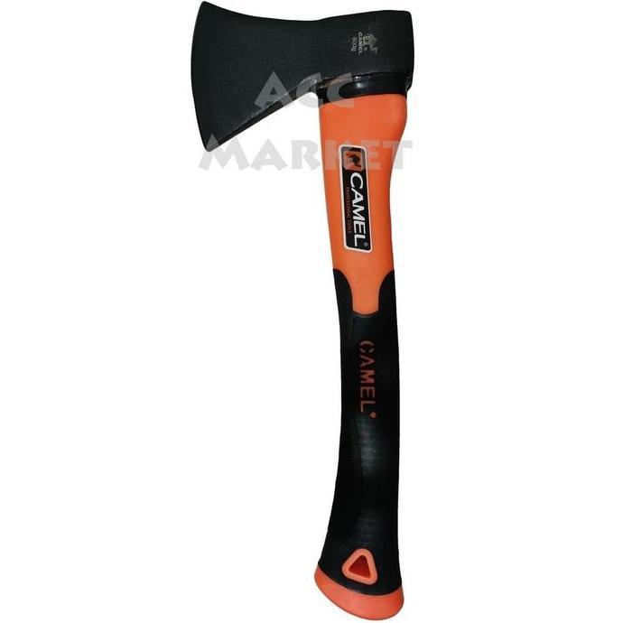 Kapak Baja Belah Kayu 600gr Kampak Survival Gagang