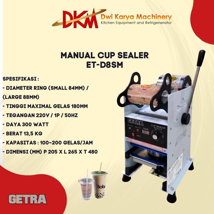 GETRA Cup Sealing Machine ET-D8SM / Cup Sealer / Cup Sealer