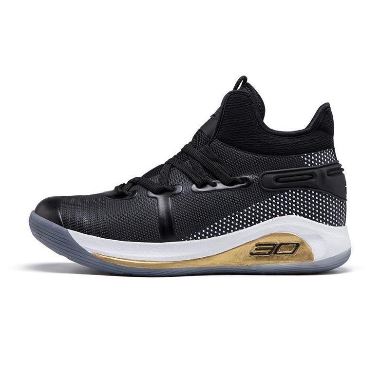 cuci gudang sepatu basket sol karet berdecit dan anti licin sepatu high-top sepatu basket curry 30 u