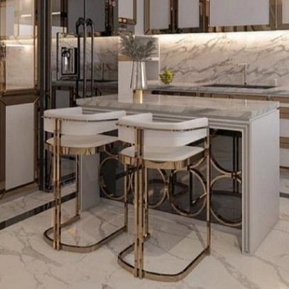 Kursi bar stainless gold custom kursi bar modern