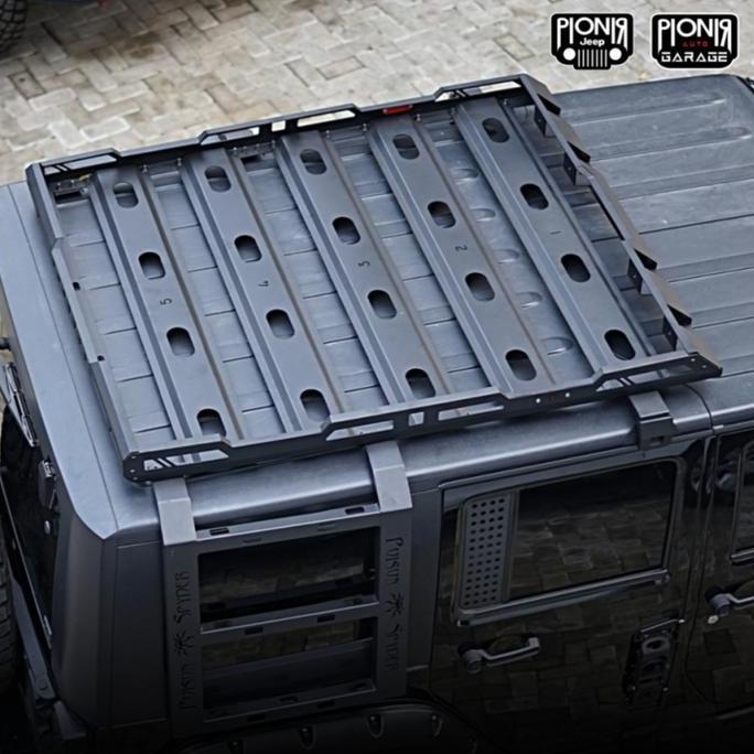 Poisonspyder Cast Iron Roof Rack Mobil Jeep Jk 07-17 With Ladder Hd