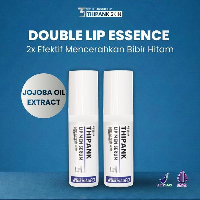 NEW - Thipank Lip Serum Pria with extrack peppermint lip serum cowok terbaik lip serum bibir hitam m
