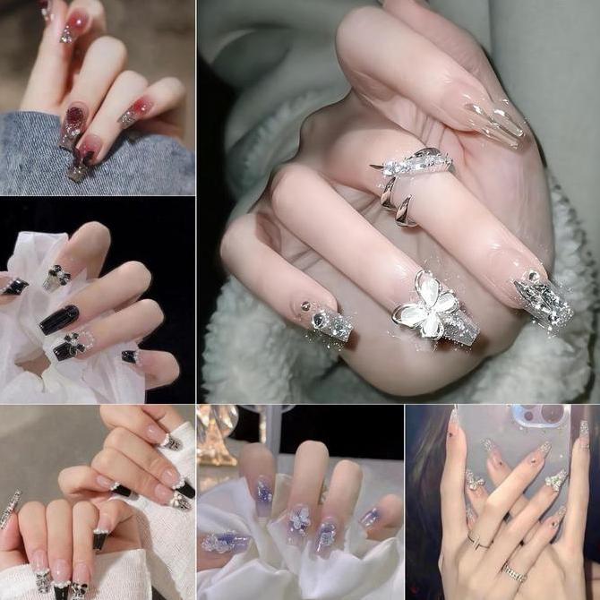 3D-X84   24PCS/BOX 3D KUKU PALSU GROSIR KUKU NAIL ALAT PERAWATAN KUKU PERAWATAN KECANTIKAN KUKU KAKI