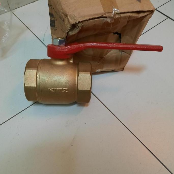 Ball Valve Kitz Kuningan 3"(Inch) Stop Kran Kuningan Kitz