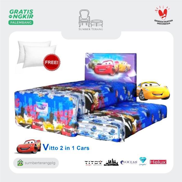 Kasur Anak Springbed Sorong Ocean Vitto 2 in 1 Cars Matras Ocean Vitto