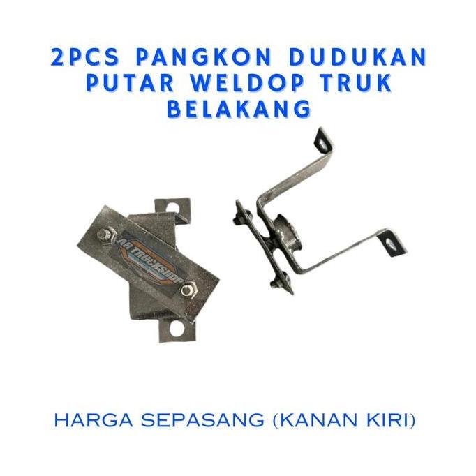 KANJALO 2pcs Pangkon Dudukan Putar Weldop Truk Belakang