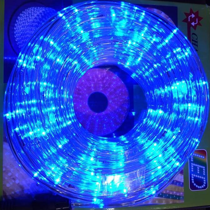 LAMPU SELANG NATAL BIRU 10 METER OUTDOOR DAN INDOOR