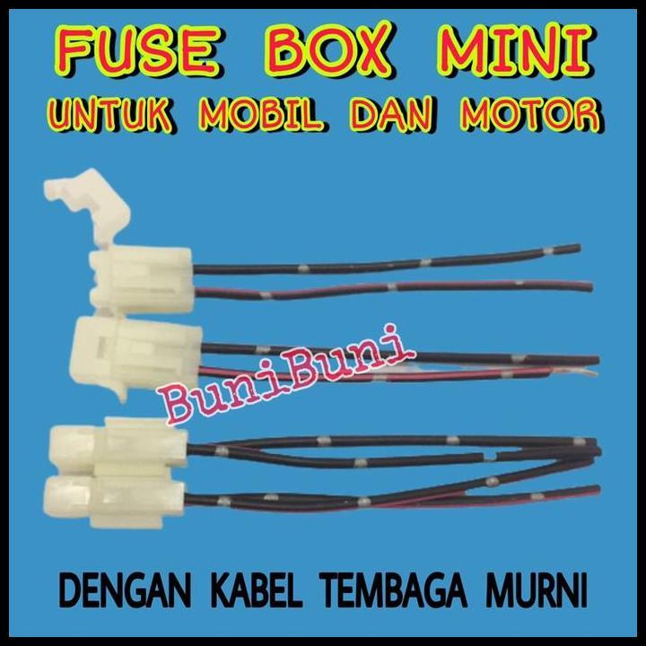 DISKON FUSE BOX KECIL / RUMAH SEKRING - SIKRING DX TANCAP KECIL / MINI UNTUK MOBIL & MOTOR BERKUALIT