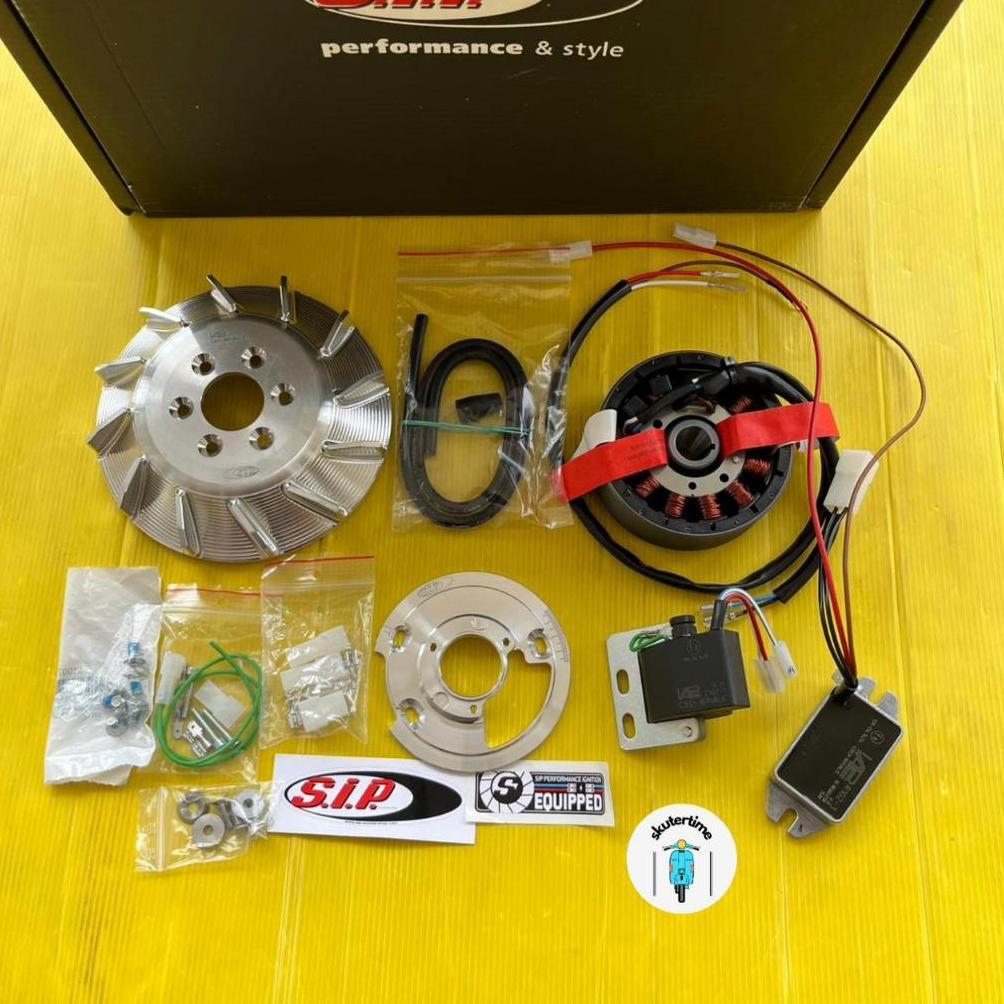 Pengapian set SIP pts cone 19 DC road utk vespa smallframe pts dkk