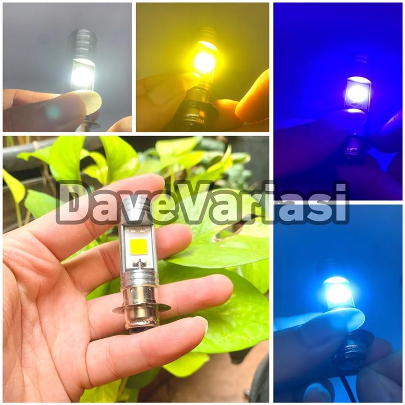 Lampu Depan Led 2 Sisi H6 AC / DC 12-24v 8w Motor Bebek Matic Vario mio Beat Supra Satria fu Astrea 