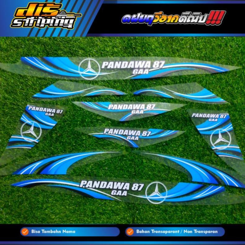 Strig Vario 110 LED Vario 110 Lama Transparan Custom Livery Bus Panda 87 Gra