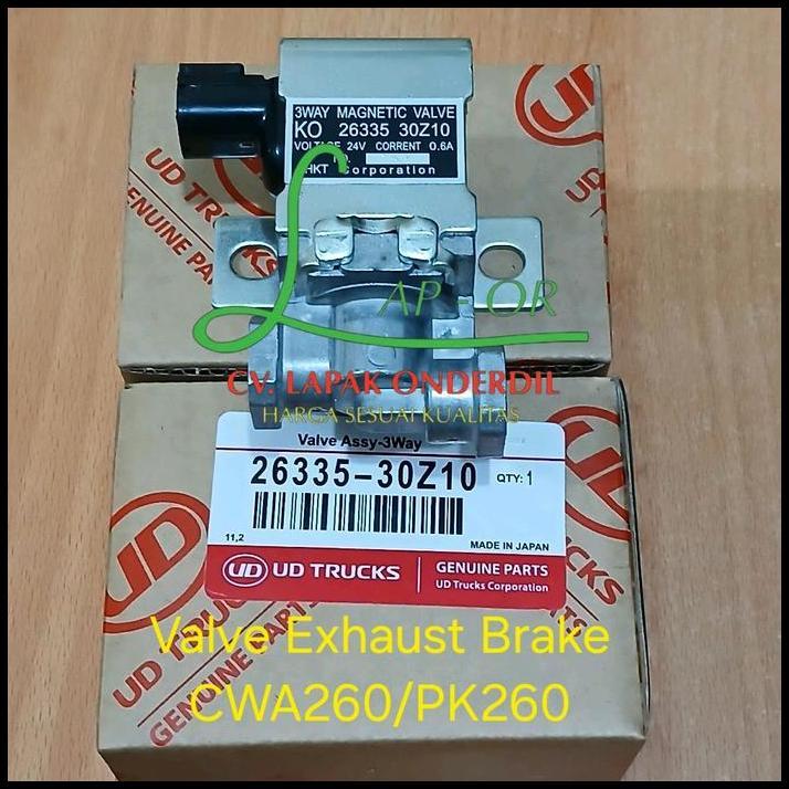 DISKON VALVE MAGNETIK EXHAUST BRAKE PTO NISSAN DIESEL EURO CWA260 PK260 PK215 PKC 26335-30Z10 