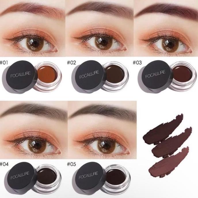 TERMURAH - FOCALLURE EYEBROW CREAM WATERPROOF QUICK DRY LONGLASTING / EYEBROW GEL / TAHAN AIR TAHAN 