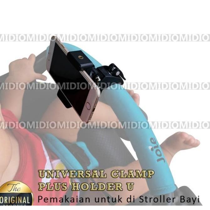 Bracket Holder Mount Clamp Jepit Stand Penjepit Tiang Tripod HP Motor