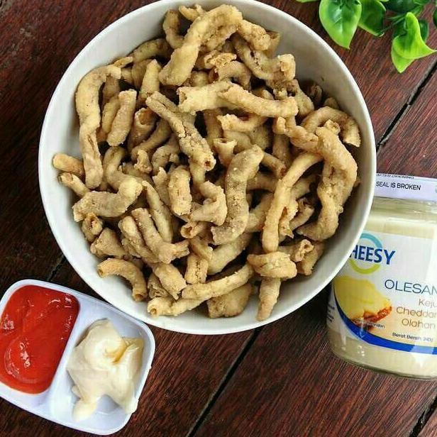 Kripik Usus ayam KRISIS 1 kg usus crispy goreng