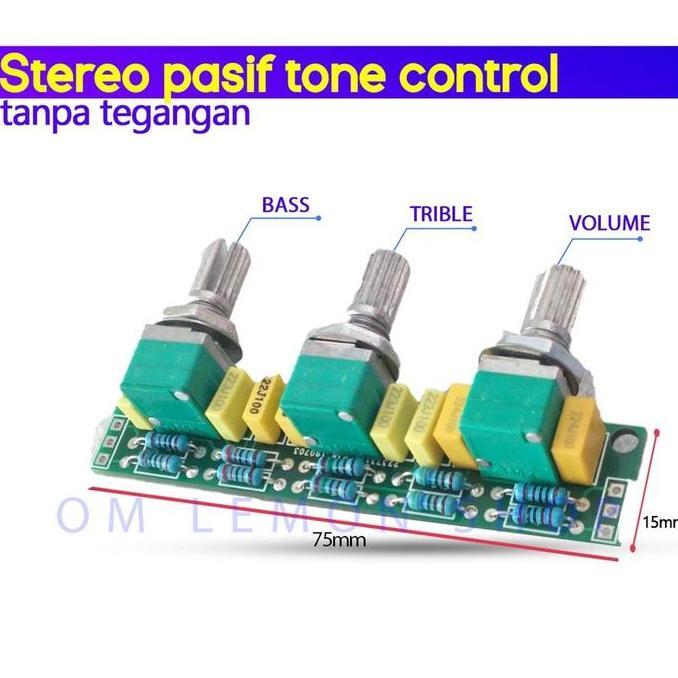 KOQOZIE Stereo pasif tone control