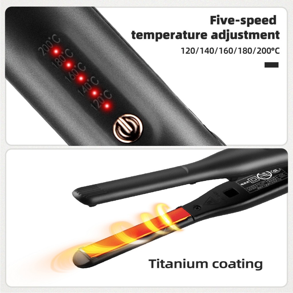 Ckeyin Hair Straightener Catok Pelurus Rambut Portabel Catokan Rambut Keramik Catok Penglurus Rambut