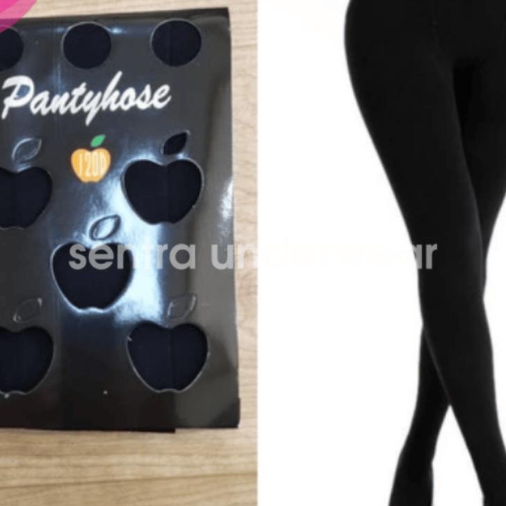Stoking Celana Tebal Wanita Panty Stoking Kerja Hitam Warna Kulit Krem Apple