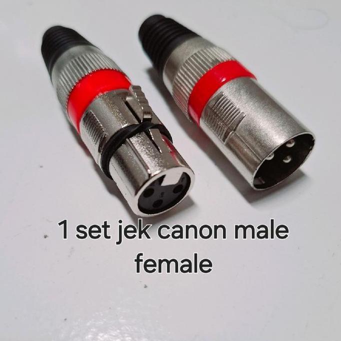 KOQOZIE Jek xlr canon Male jek+jek xlr canon Female 1 Set NEW