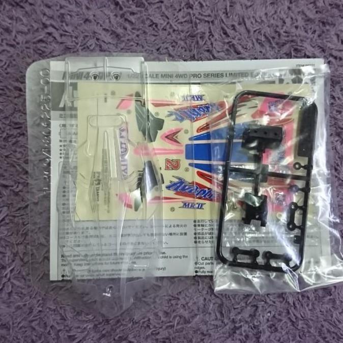 tamiya body polycarbonate dan stiker set avante mk II pink original