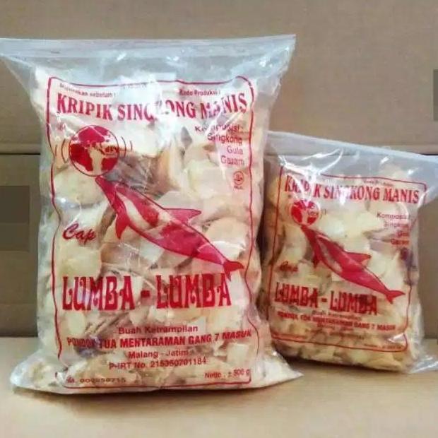 Kripik Singkong cap Lumba-Lumba khas Malang 500gr