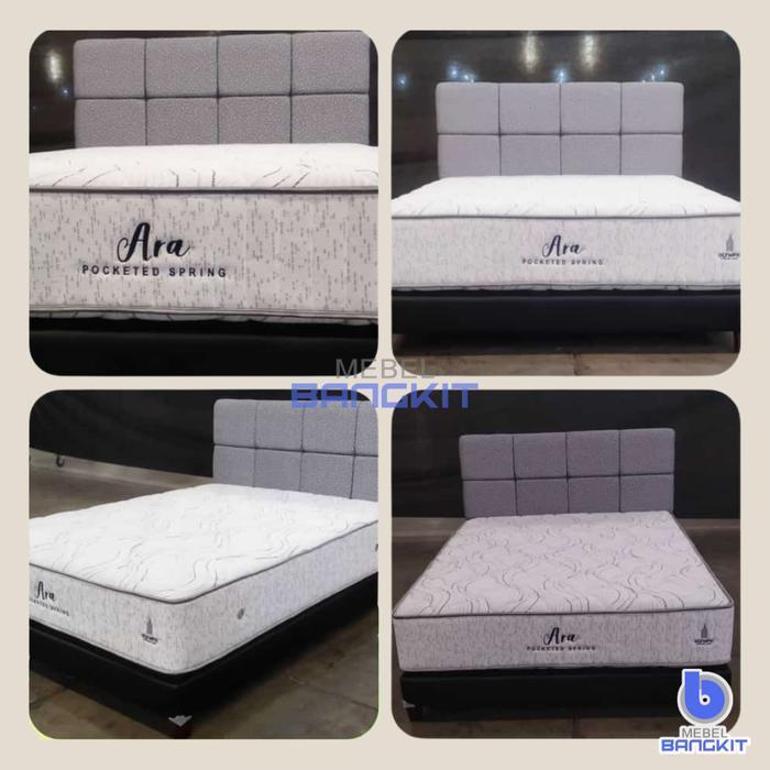 Spring Bed Ara Pocket Olympic Kasur/SET 160x200 Matras Garansi 10 Thn