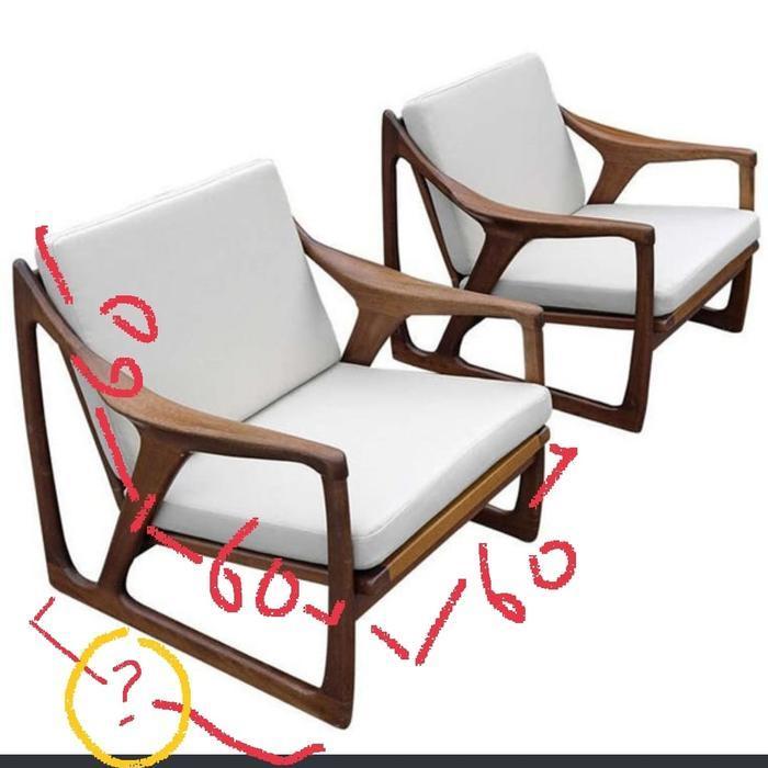 kursi teras dua meja satu kayu jati jock bludru