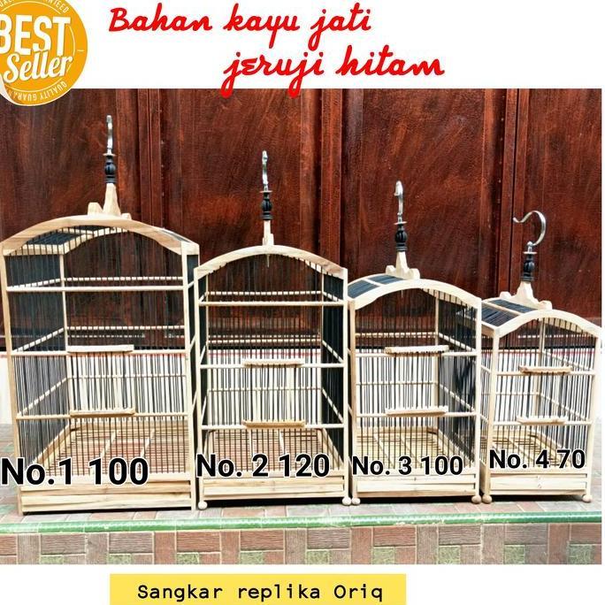 HARGA GROSIR - sangkar kandang Kotak replika mentahan kayu jati