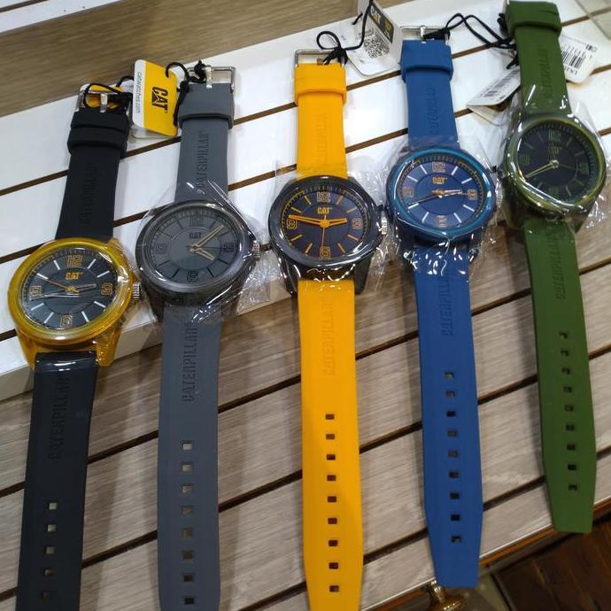 Ready Jam Tangan Caterpillar CAT LN.110.26.637 Original Rubber Biru Navy