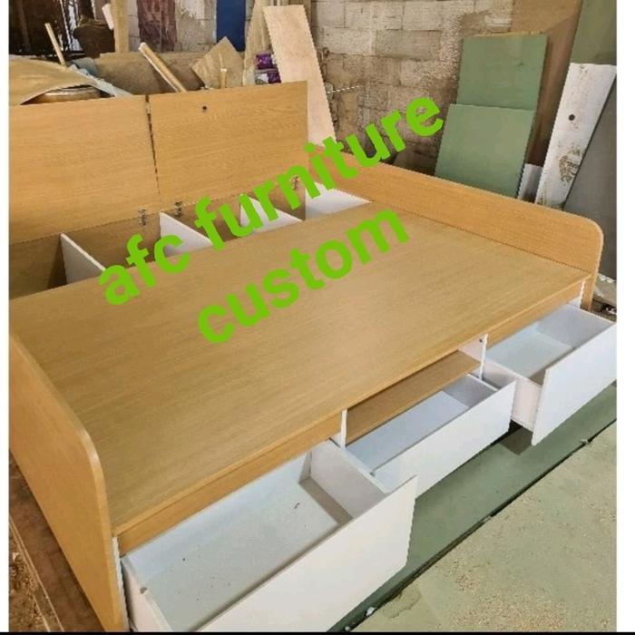 DIVAN/DIPAN LACI MINIMALIS (RANJANG) TEMPAT KASUR Kayu Bed