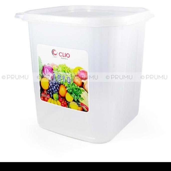 Toples Plastik 5 Liter Food Container box Makanan kerupuk - Clio Toyo