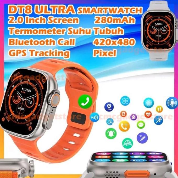DT8 Ultra Smartwatch DT 8 no 1 Alloy 2.0 Inch Display Watch Termometer