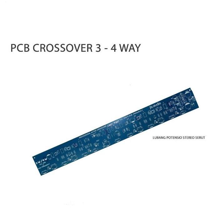 ZHAMBIRE PCB CROSSOVER 3 ATAU 4 WAY AUDIO TONE CONTROL PLUS SUBWOOFER FREQUENSI
