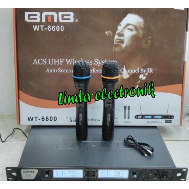 Mic Wireless BMB WT 6600 + Baterai Charger ( ORIGINAL ) murah