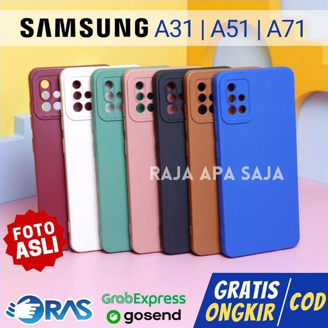 Soft Case SAMSUNG A31 A51 A71 Silicon Kesing Casing Cover Kondom HP - Maroon, A51
