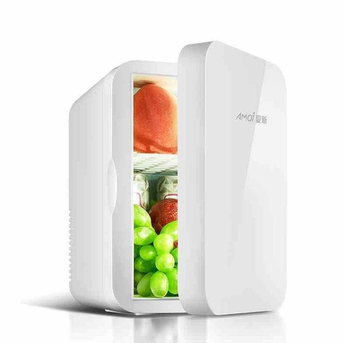 LETTER1 Kulkas Mini Pendingin Penghangat Makanan Portable Refrigerator 8L