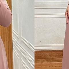 Gamis Nada - Gamis Jersey Korea - Gamis Polos Premium, Ukuran All Size Pb 140 Original By:Irnanda