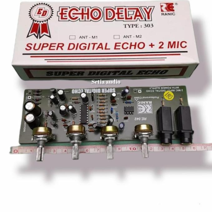ZHAMBIRE kit echo delay 2 mic 4 potensio plus regulator