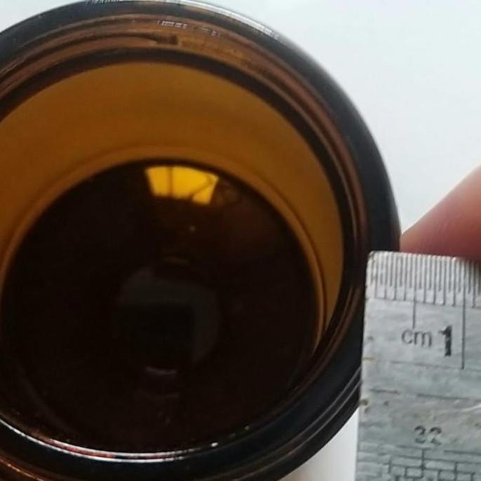 Gelas Jar Amber toples botol 100 ml bahan kaca tutup alumunium food gr