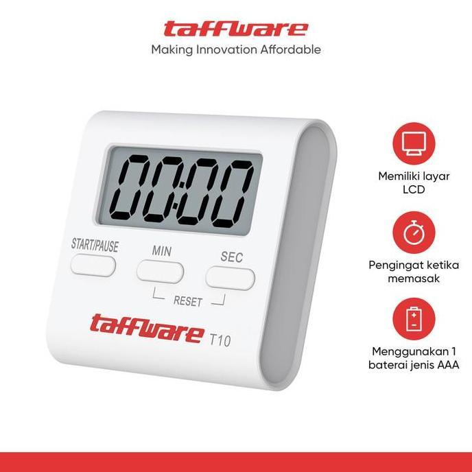 TAFFWARE Digital Kitchen Timer Masak Dapur Digital Alarm Clock