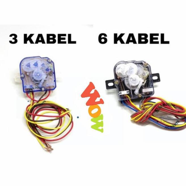 timer mesin cuci 6 kabel denpoo sanken thosiba