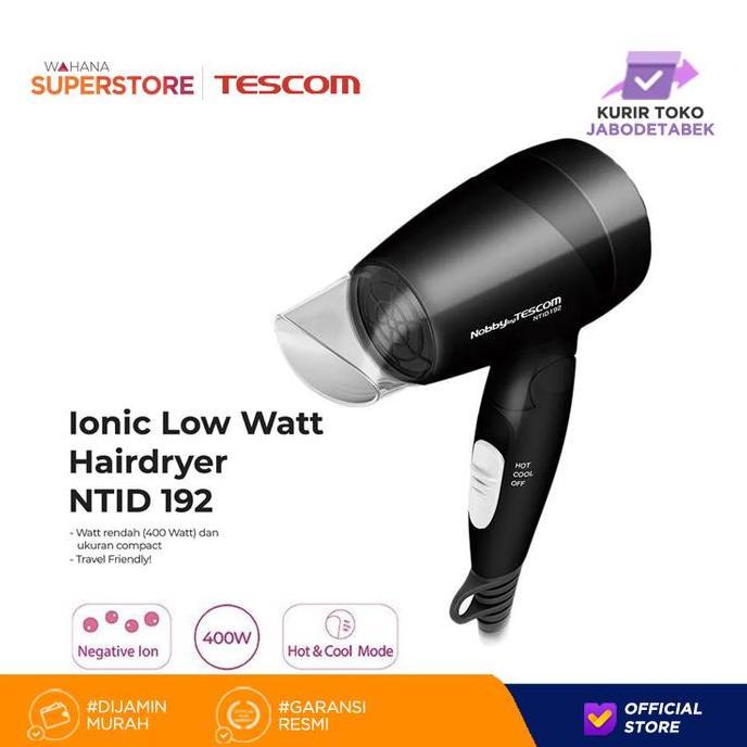 HARGA TERBAIK - Tescom Ion Hair Dryer NTID192 / Pengering Rambut