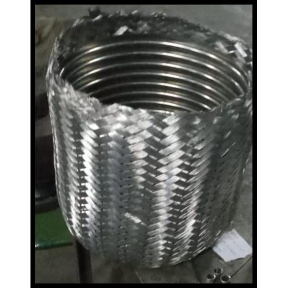 DISKON FLEXIBLE METAL HOSE SELANG FLEXIBLE SS304 2" BRAIDED 