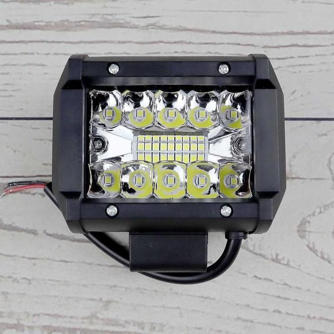 LETTER1 Lampu LED Super Terang Spot Light Fog Mobil Truck Jeep 4 Inch 60W