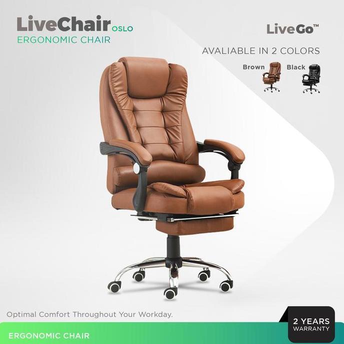 Live Chair Oslo Kursi Kantor Direktur Bos Kerja Gaming Office Chair