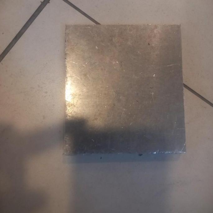 PLAT ALUMUNIUM DURAL 7075TEBAL 20 MM 250 MMX 250 MM