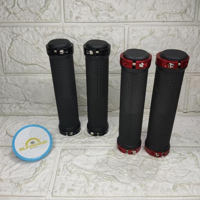 Hand Grip Handgrip Sepeda INTER Double Lock Ring Untuk Stang Handlebar MTB Federal Folding Bike BMX 