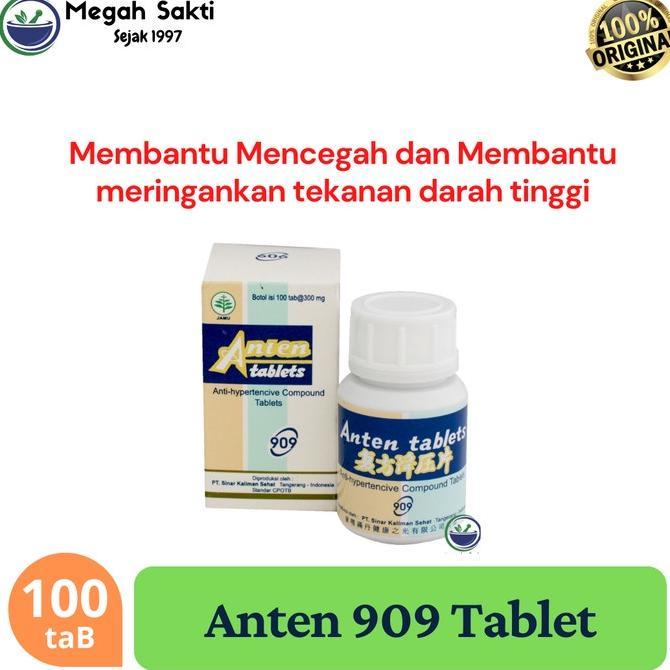 (Terbaru) Megah Sakti - Anten tablets 909 obat tekanan darah tinggi hipertensi cina 100 tablet (Terl