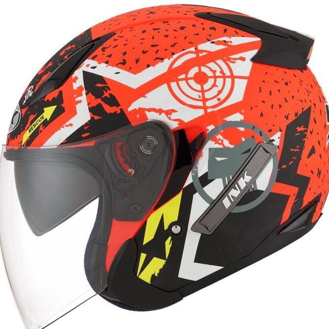 HELM INK METRO 2 SUPER FLUO #3 - MATT RED FLUO